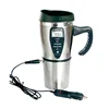 Stainless Steel Electric Smart Mug 12V Car Electric Kettle Heated Mug Car Coffee Cup With Charger Cigarette Lighter Heating Cup