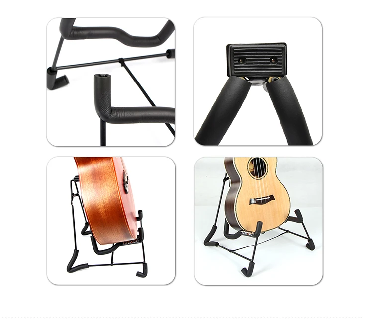 Iron + Plastic+ Sponge Upright A Frame Cheap Guitar Stands For Sale Buy Upright Guitar Stand