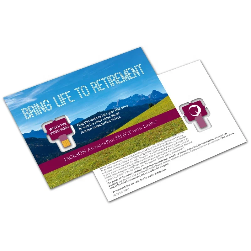 The Best Promotion Gift USB webkey flyer clip-on USB Web Key Paper card Webkey