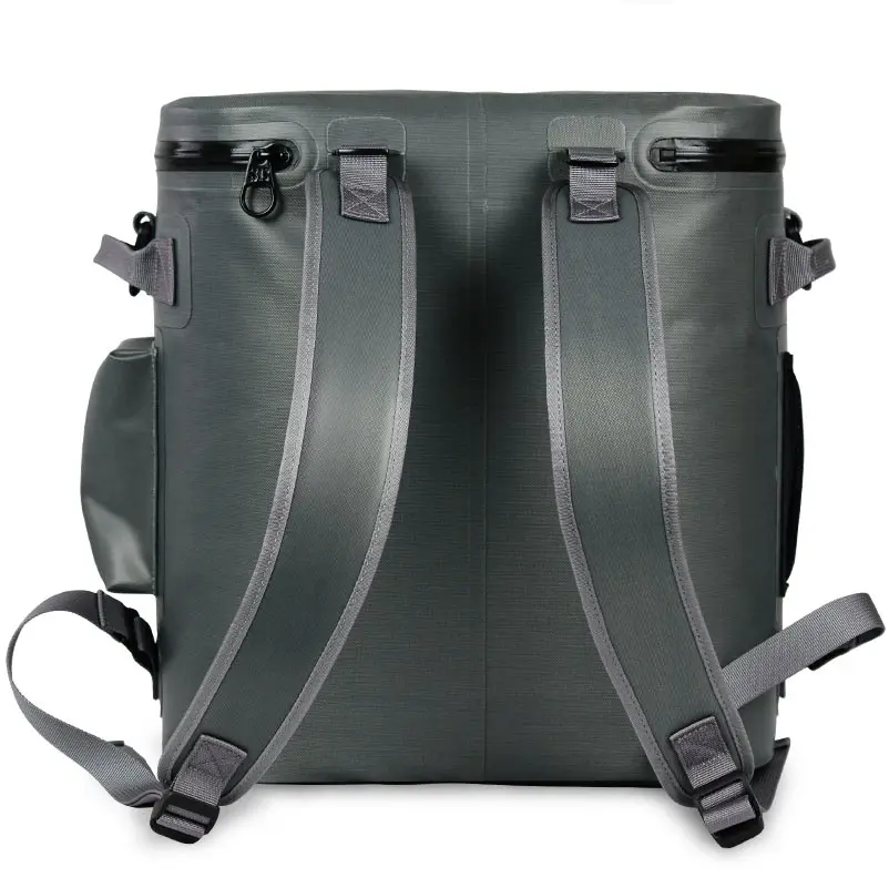 Packing Leather Extra Large Beach Tote Insulated Cooler Lunch Bag With