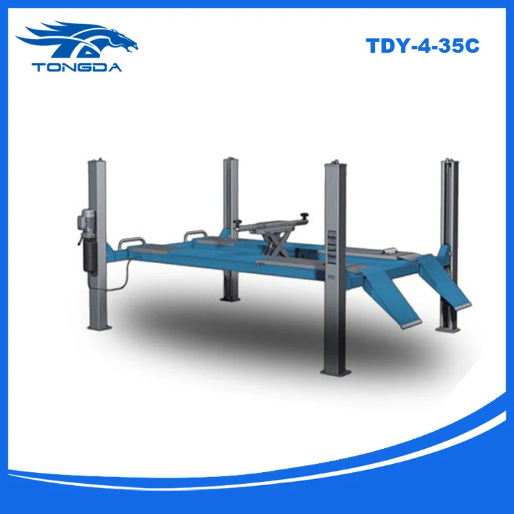 2017 Used 4 Post Car Lift Tdy 4 35c Top Quality 3.5 Tons Used Alignment