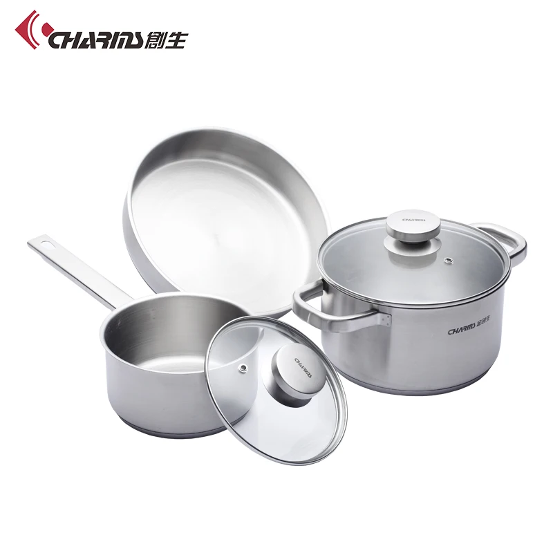 High Quality Pot And Sets Kitchen Queen Non Stick Round Stainless
