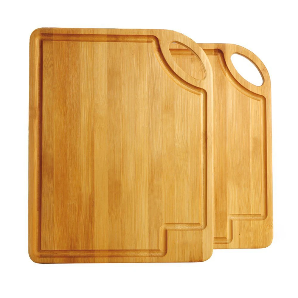 Extra Large Bamboo Cutting Board For Kitchen,With 3 Builtin