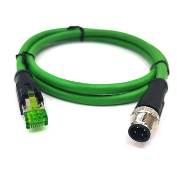 M12 Din 4 Pin Aviation Connector With Cable For Car Rear View Camera ...