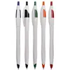 Simple Ball Pen concise Press the white rod small waist press the pen brief Javelin shaped plastic pen