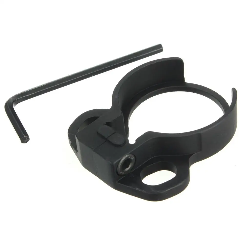 Ar15 Black Aluminum Alloy Buffer Tube Sling Strap Loop Dual End Plate