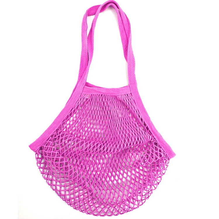 Net Shopping Bag Cotton Market String Reusable Net Shopping Tote With