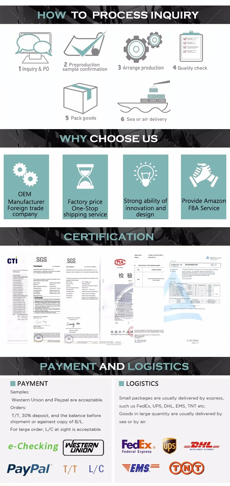 1830*610*10mm Nonslip Nbr Exercise Mat For Yoga Training Cheap