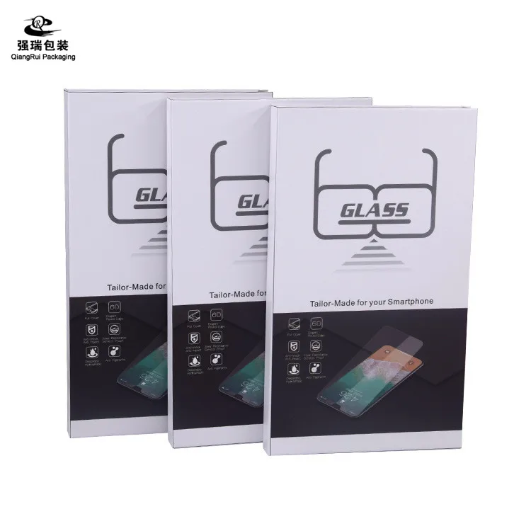 Customized Mobile Phone Screen Protector Packaging Box Tempered Glass