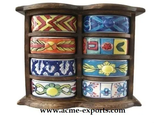 Ceramic Drawer Wooden Chest Supplier From India Buy Ceramic