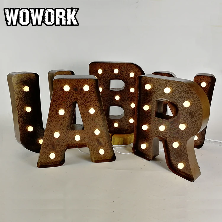 WOWORK 2020 new arrivals waterproof carnival letter string lights for home decoration