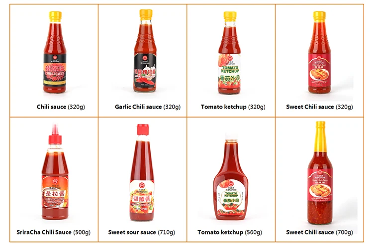 China He Shun Yuan Brand 500g HALAL Red sriracha hot chili sauce