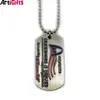 Gold plating metal custom christmas tree dog tag