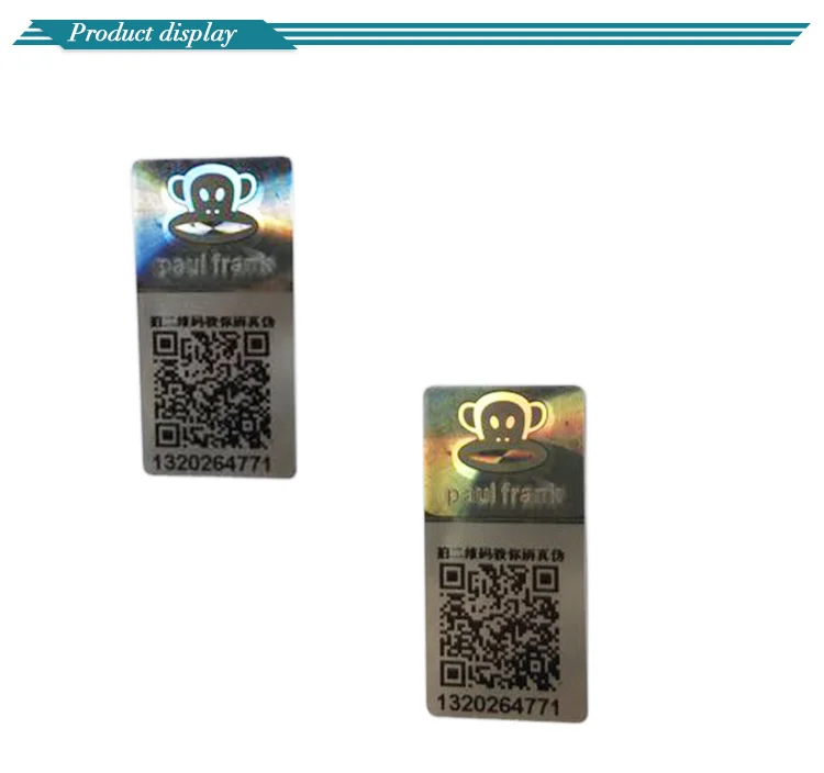 Lazer Print Qr Code Tamper Evident Security Hologram Sticker Buy