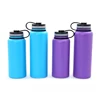 Stainless Steel 16 Oz Double Wall Vacuum Insulated Travel Mug Tumbler For Hot & Cold Drink One Hand Open Straw Lid Spout Sports