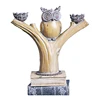 cheap owl standing on tree polyresin items