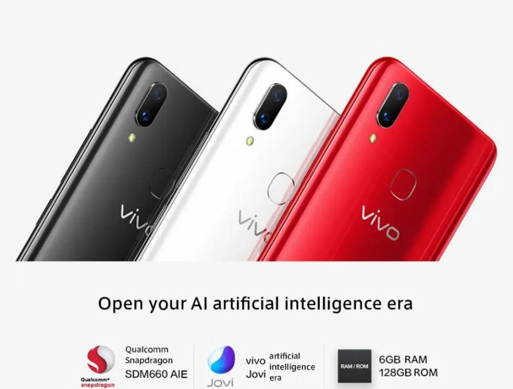 2018 Original Vivo X21 Mobile Phone 6.28 Inch 19:9 Full Screen 6gb