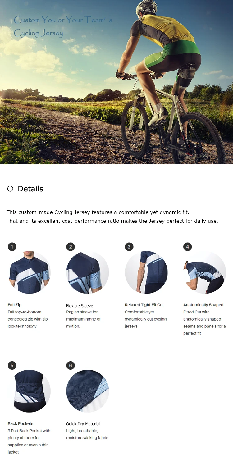 custom cycling jersey no minimum
