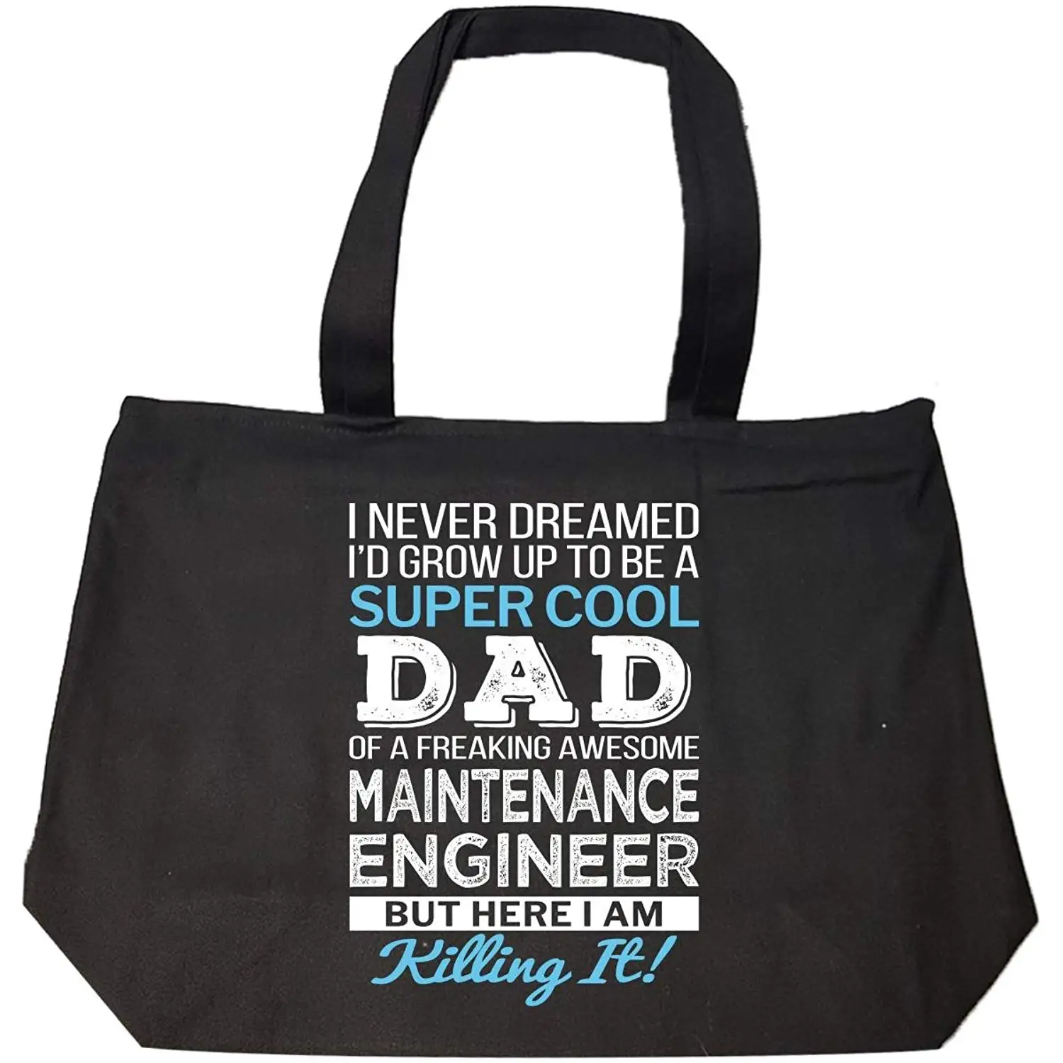Super Cool Dad Of Awesome Maintenance Engineer Dad Gift - Tote Bag With Zip