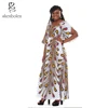 AM018 African print fashion women maxi dress