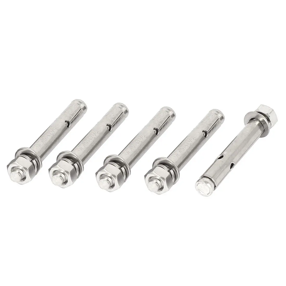 Aexit 6pcs M8x70mm Anchors Metal Wedge Anchor Car Repair Gecko Expansion Bolt Expansion Shield Anchors Bronze Tone