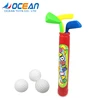 Outdoor kids sport fun game mini plastic golf toys set with en71