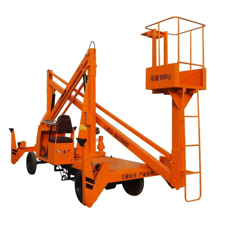 articulating man tow price mobile articulated boom lift platform nacelle outreach 4m