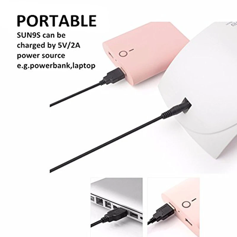 SUNUV SUN9S 24W LED UV Nail Dryer Lamp for Gels Based Polishes with LCD Automatic Sensor