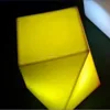 high quality custom designs illuminated led rgb battery powered light cube bar stool high chair