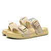 Latest new fashion double buckle beach shoes sandal men wholesale brand 2019