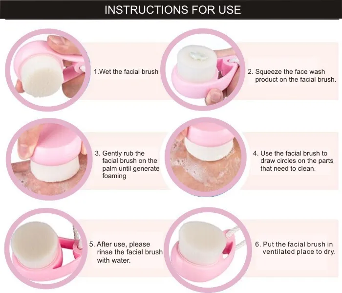 how to clean face wash brush