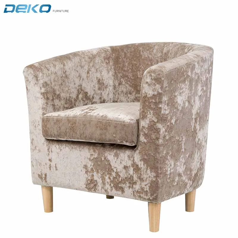 tub chair crushed velvet