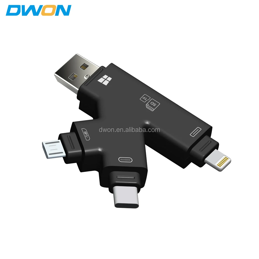 card reader otg 4 in 1 otg type-c sd reader - ANKUX.COM