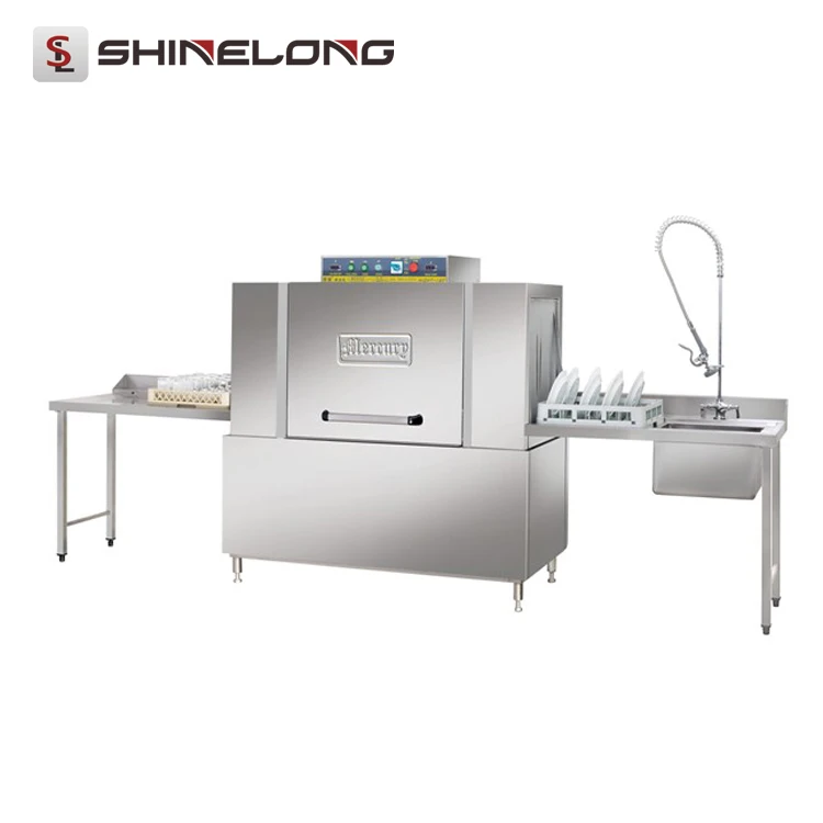 Commercial Conveyor Dishwasher With Precleaning And Exit Table Buy