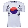 Cotton New Design Printed Korea Flag Soccer Fans Casual T Shirt
