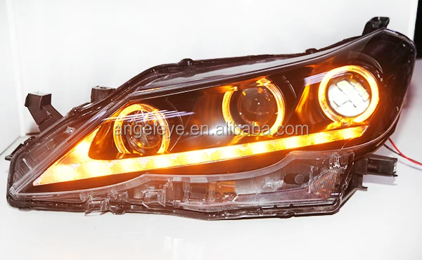 For TY REIZ / Mark X LED Head Light Angel Eyes Projector Lens 2010