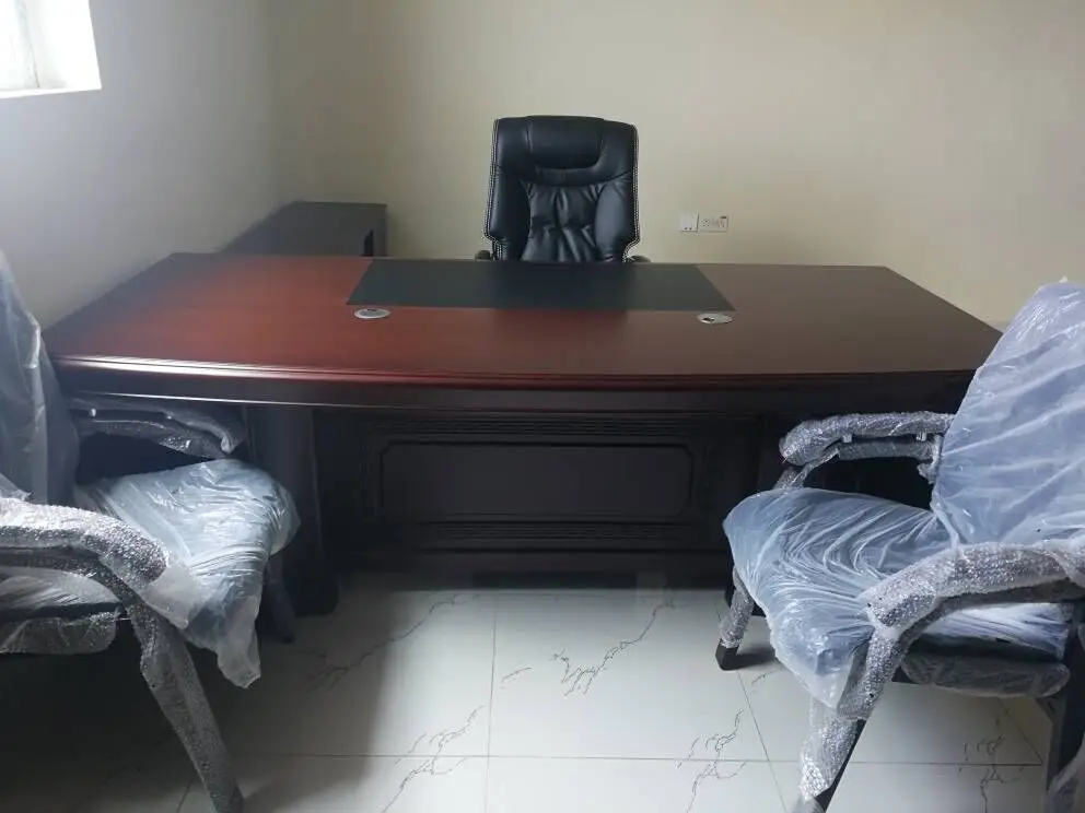 Mueble De Oficina De Madera De Caoba Antiguo/escritorio De Oficina Para