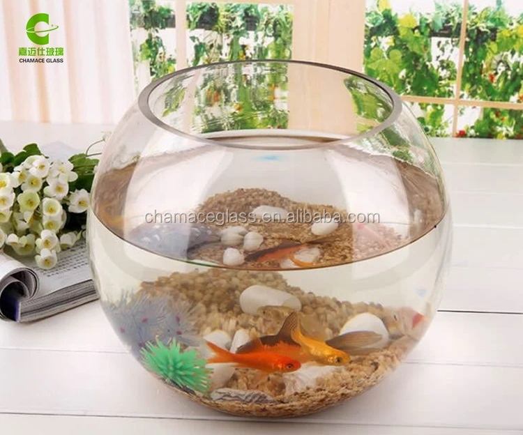 Hot Sale Rundes Glas Aquarium,Klarglas Fischs Chale,Glas Glocke Glas Für Die Heim Dekoration