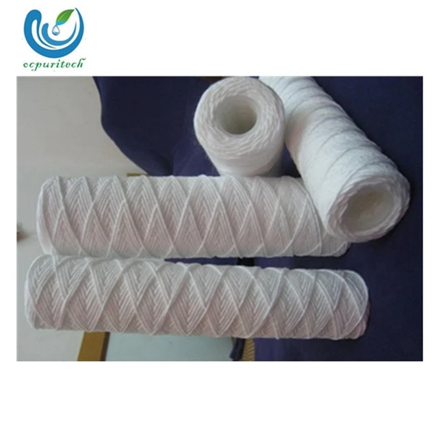 high quality 4o inch string wound whole house  nsf  1 micron high flow pps water filter cartridge