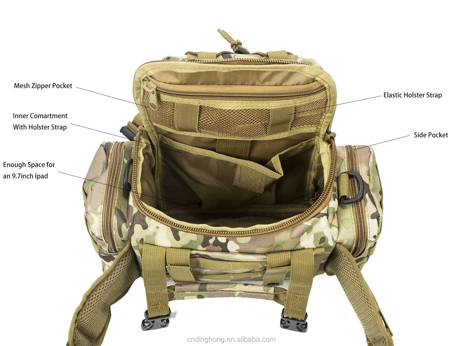 Hot Sale Multicam Camo Tactical Shooting Small Range Bag With Shoulder ...