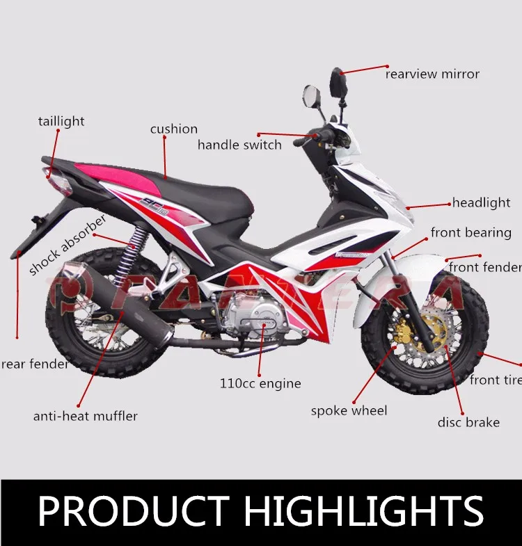 110cc Motorcycle Spare Parts  Cheap Mini Motorbike  (4).jpg