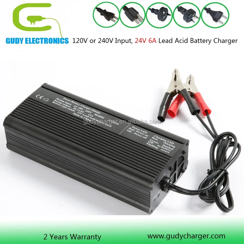 Intelligent 24v 15a Lead Acid Battery Charger With Ce Rohs Iso9001