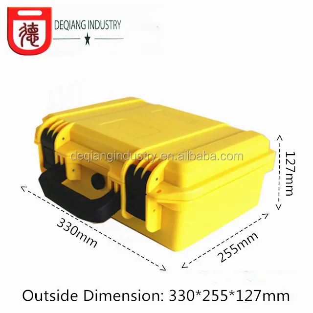 Injection foam inside plastic tool box ease carrying protective waterproof suitcase