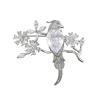 brooches-64 xuping fashion rhodium color elegant hot sale bird design stone brooch