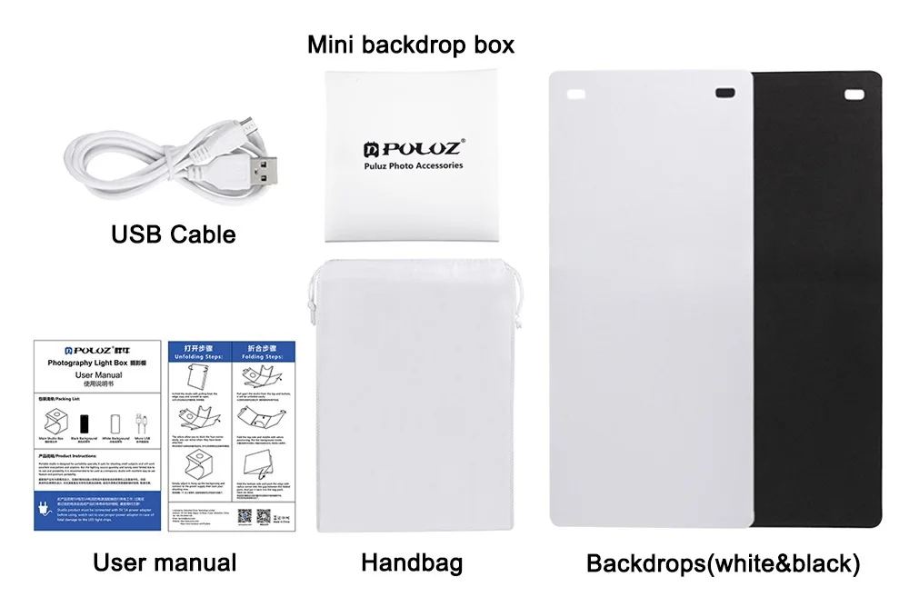 Portable Folding Lightbox Photography Studio Softbox LED Light Soft Box for iPhone Samsang HTC DSLR Camera Photo Background.jpg