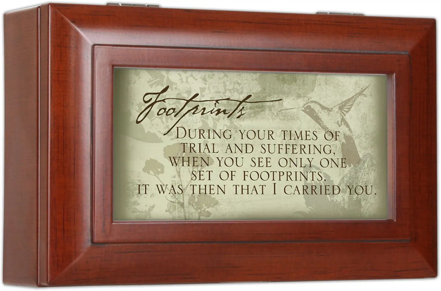 Pastor Thank You for Teaching Woodgrain Petite Music Box Plays How Great Thou Art