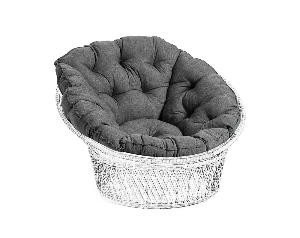 Outdoor Patio Wicker Tufted Seat Cushions Egg Chair Outdoor