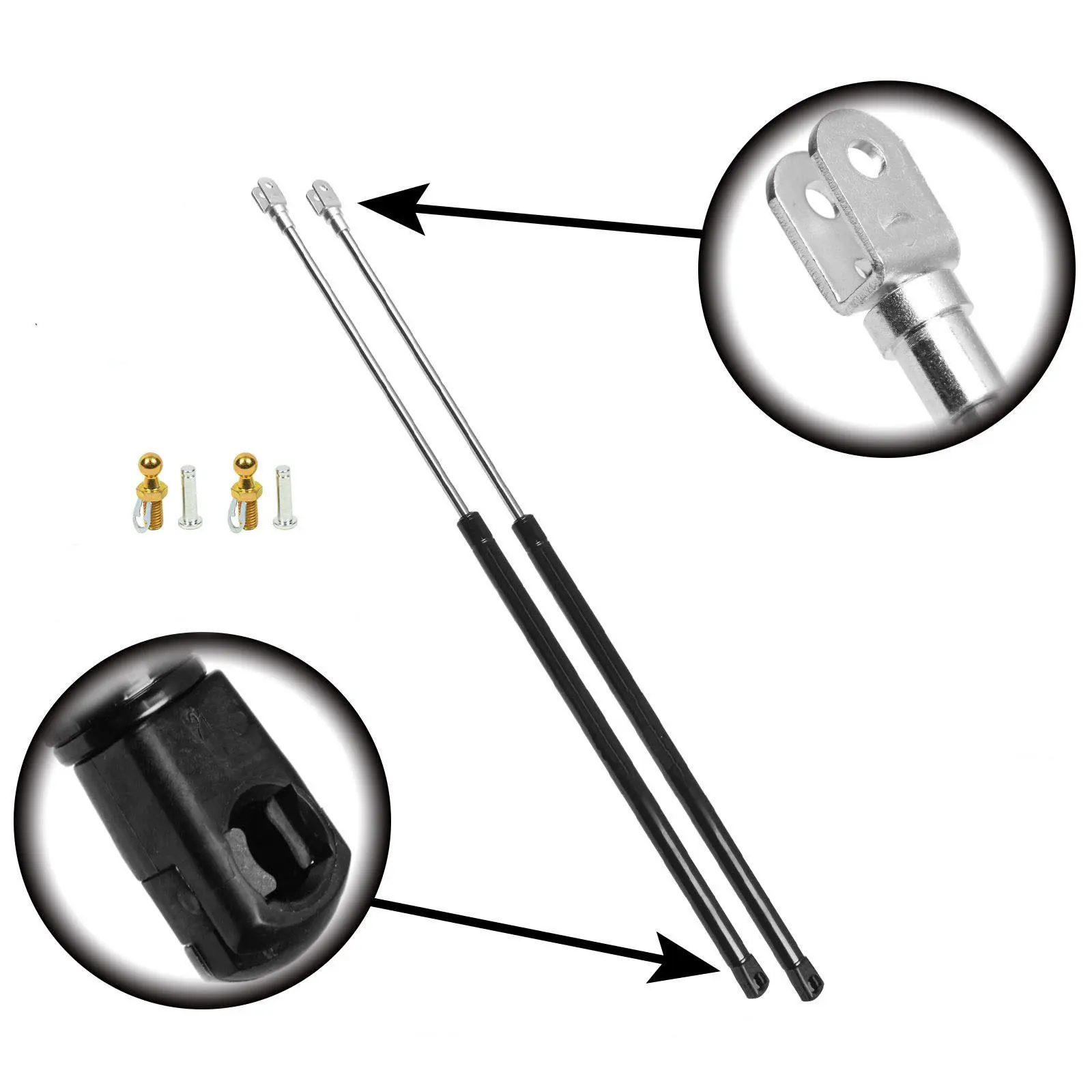 2 Pieces Tuff Support Hatch Lift Supports 1979 To 1985 Mazda RX7 Fits RX7 with Rear Defroster /& Wipers SET