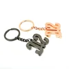Gift Metal Key Chains Manufacturer Custom Made Your Own 3D Letters Words Logo Keychains for Souvenir