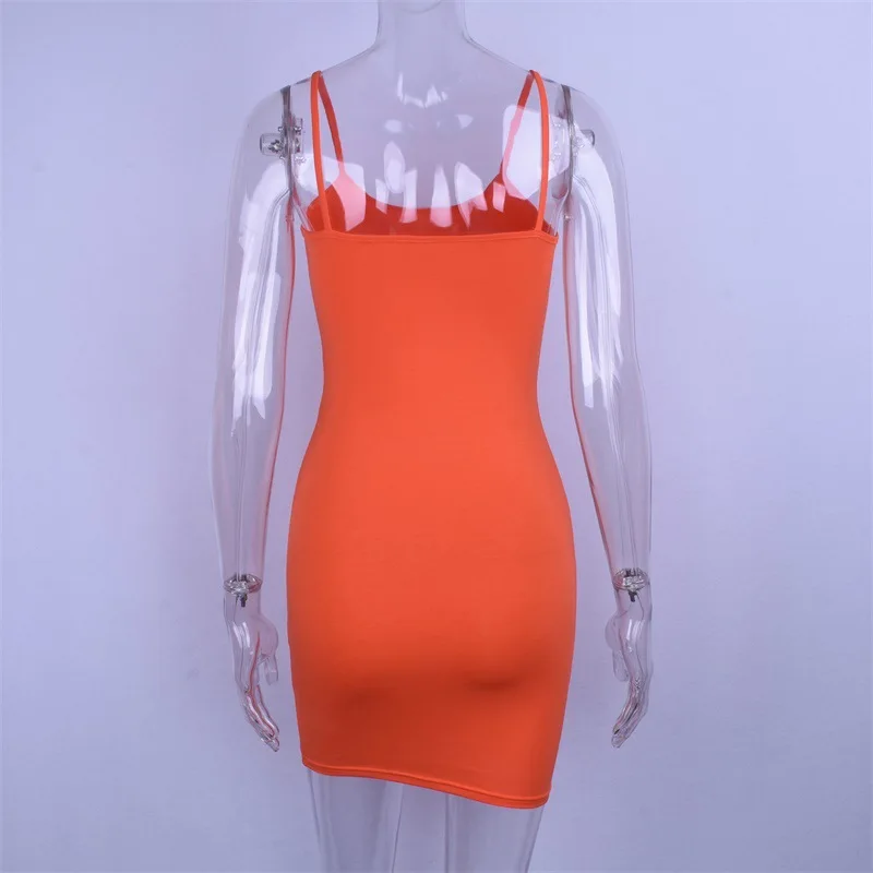 Wholesale colorful neon hot sexy summer sleeveless ladies skirt dress women